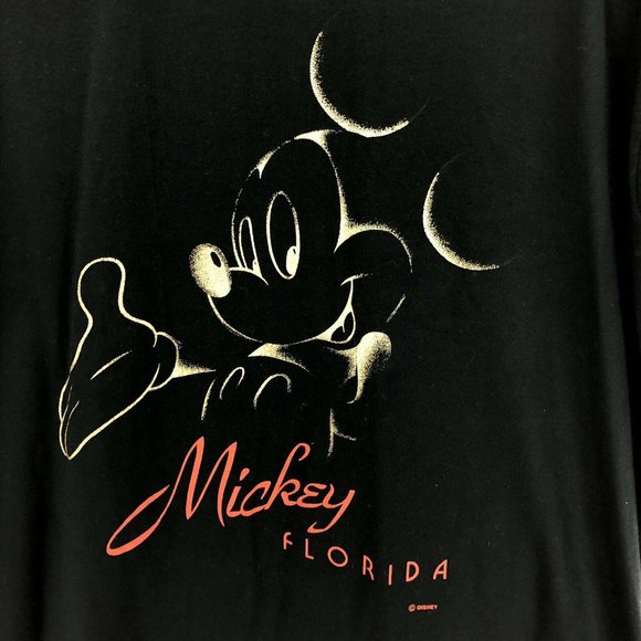 MICKEY MOUSE Florida Velva Vintage T-shirt XL - Picture 2 of 4